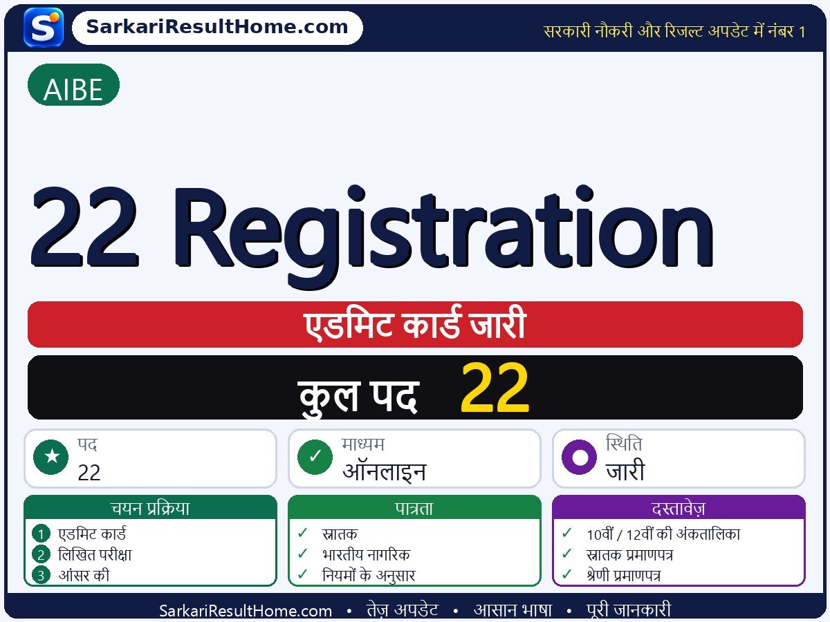 AIBE एडमिट कार्ड 2026: 22 Registration परीक्षा का एडमिट कार्ड डाउनलोड करें - मुख्य जानकारी एक नज़र में